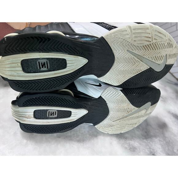 Vtg Nike Shox VC III Air Zoom Flight Men’s 8 White Black 313739-101 Basketball main image 3